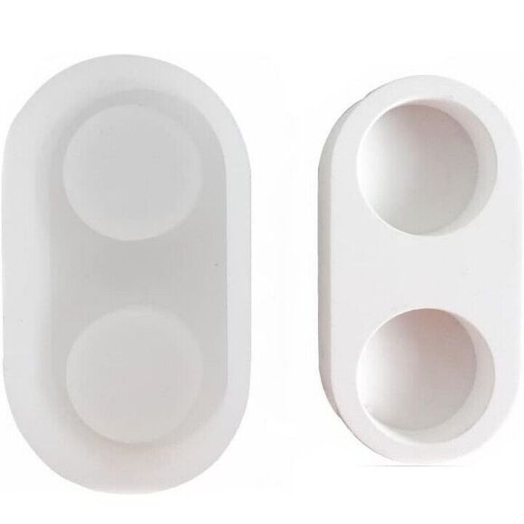 Tealight Candle Holder Resin Molds, 2 Hole Tea Light Candle Holder Silicone - Picture 1 of 5